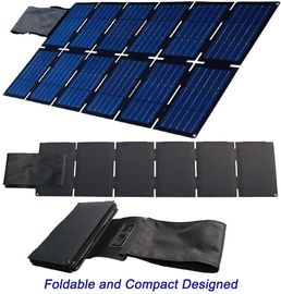 Uso solar das atividades exteriores do poder superior do carregador 100W da dobradura preta