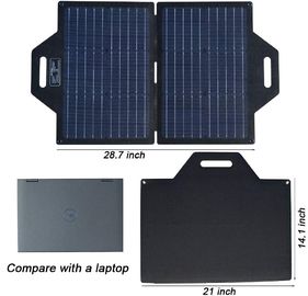 Carregador dobrável portátil do painel solar com saída dupla do porto 19V da C.C. de USB
