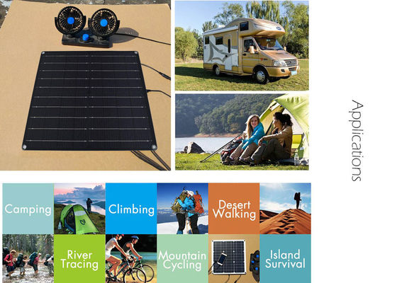 Bateria de pouco peso painel solar dobrável carregado de 20 watts